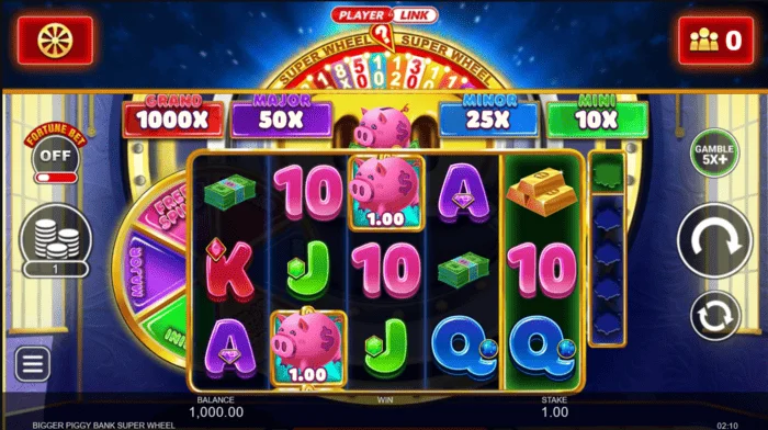 Bigger Piggy Bank Super Wheel